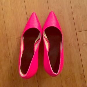 Hot Pink Jessica Simpson Pumps with Gel Insoles